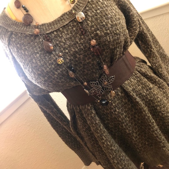 EUC M Free People Green Sweater - Picture 2 of 8